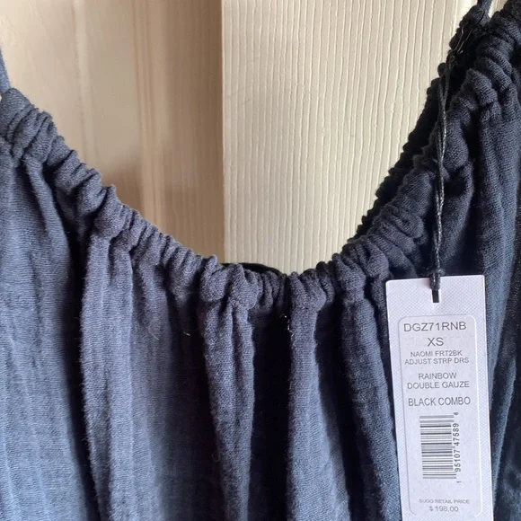 Michael Stars NWT Naomi Sleeveless Drawstring Neckline 100% cotton Maxi Dress XS - Picture 7 of 17